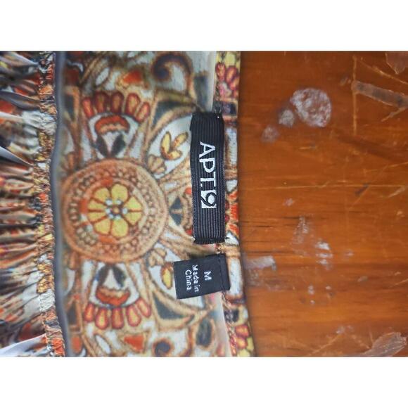 APT 9 Sleeveless Patterned Round Neck Dress Knee-Length Size Medium - Picture 4 of 6